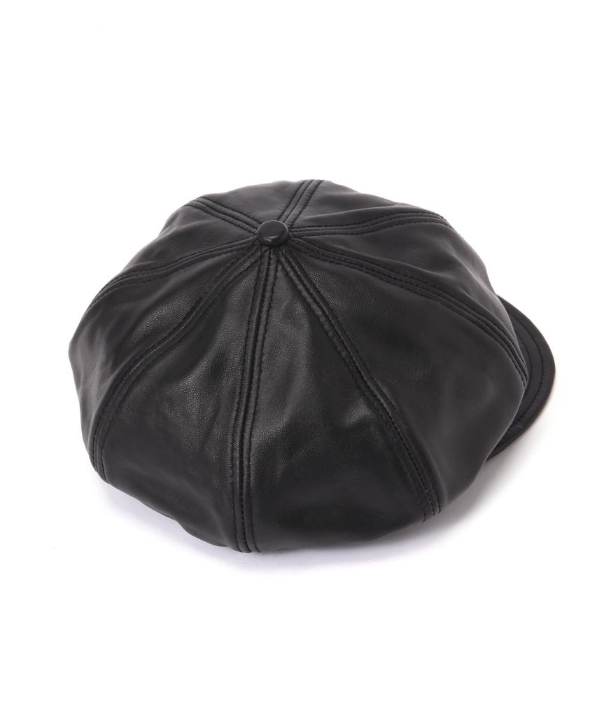 [Schott] KOŽENÁ KŠILTOVKA NEWSBOY, Kožená kšiltovka Newsboy, Pánská, M 010, Černá, 782-5974006