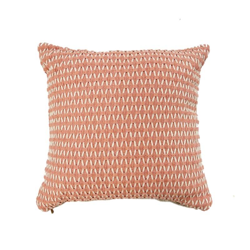 Bohemian Style Cotton Linen Throw Pillow Cushion - Minimalist Solid Color Sofa Cushion for Living Room, Bed Decor 18x18 Inch