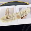 Vintage Elastic For Girls Flower Crystal Dress Decoration Korean Belt Women Waistband Faux Pearl