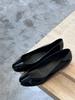 Cowhide version~ Genuine leather red flat-bottomed split-toed shoes women's new pig's trotters, horseshoes, one-pedal ballet light mouth single shoes