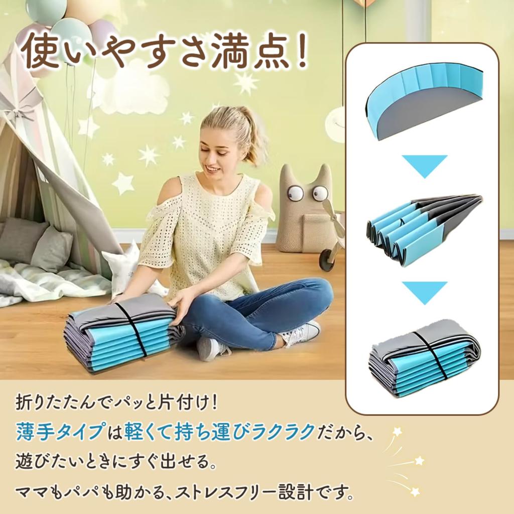 [Play and Storage In One] Foldable Ball Pool Playpen for Indoor and Outdoor Use, PLEAVIT 600D Oxford Fabric, Thick Pink, 120cm