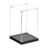 Transparent Acrylic Acrylic Display Case Stackable Design Wooden Bottom Dustproof Cover No-glue Assembly Display Box
