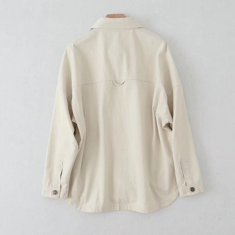European and American Fashion Women's Clothing Urban Casual Washed Denim Jacket
