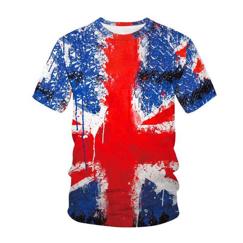 Vintage Union Jack Logo T-shirt Distressed Retro Style Graphic For British Culture Lovers