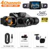 4 Channel Dash Cam Car Video Recorder Black Box with Night Vision 24/7 Parking Monitor G-Sensor Loop Recording car accessories
