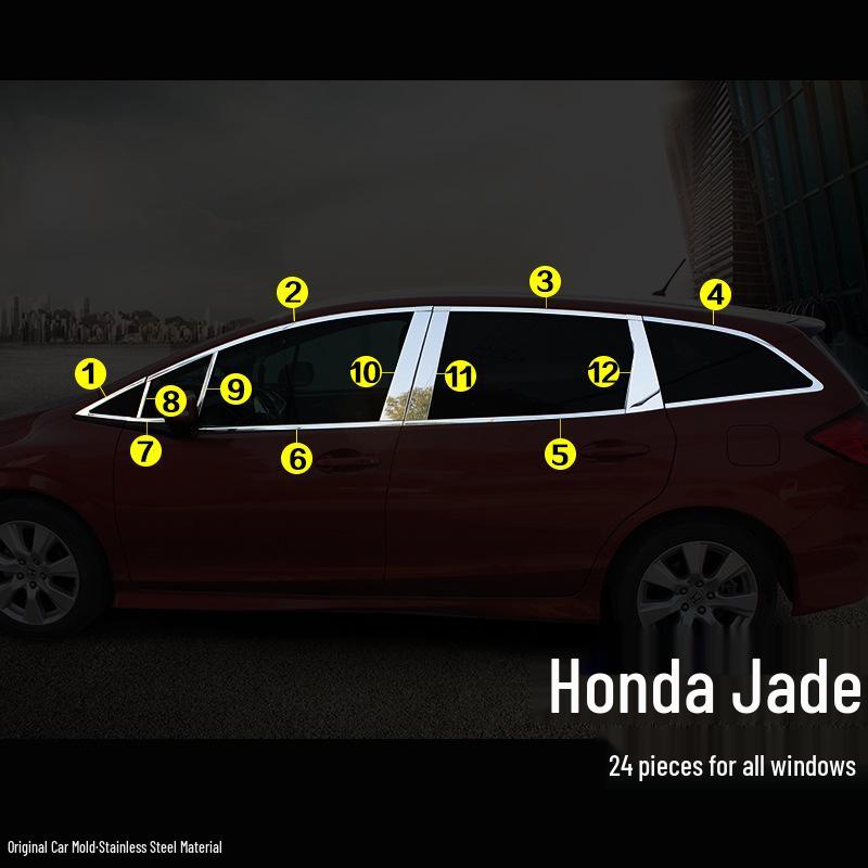 Jade Car Window Trim: Stainless Steel Door Edge and Decor Strips