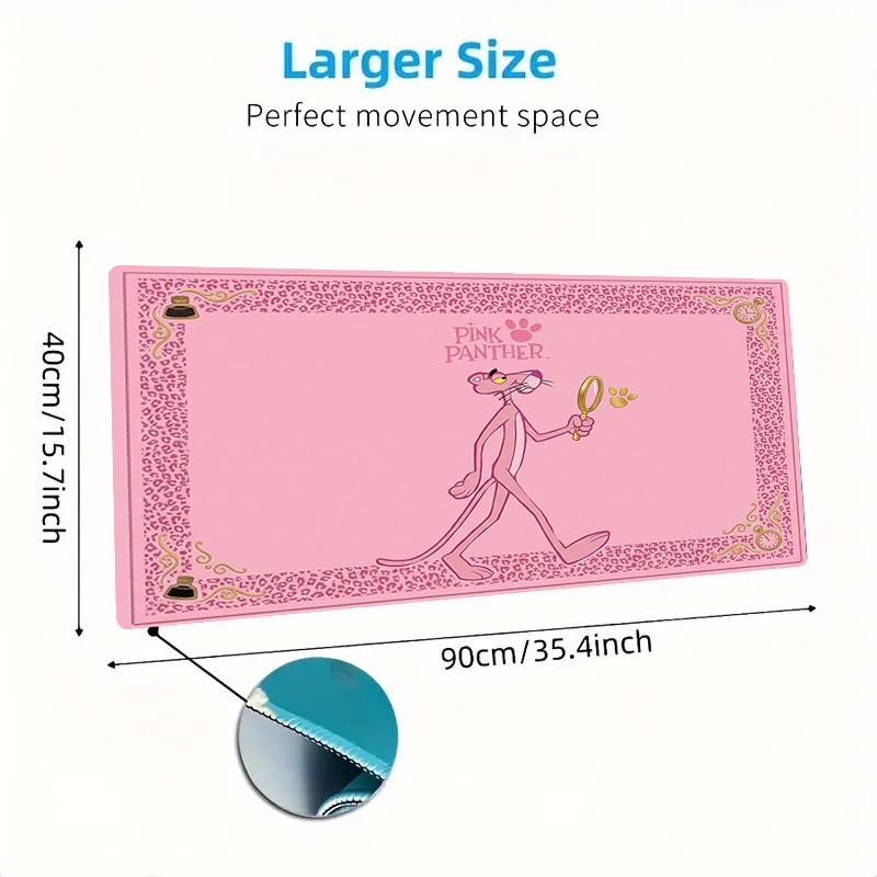 The Pink Panther Color Mouse Pad Large Gaming Table Cushion Non-slip Laptop Tablet Big Mousepad XXL Mat Mini PC Playmat With Lock edge