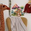 Mushroom House Squirrel Wall Sticker Self-Adhesive Removable for Bedroom Living Room Hallway Closet Dorm Home Decor Art