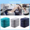 High-quality Inflatable Footrest Cushion Plush Velvet Adjustable Travel Footstool For Comfort