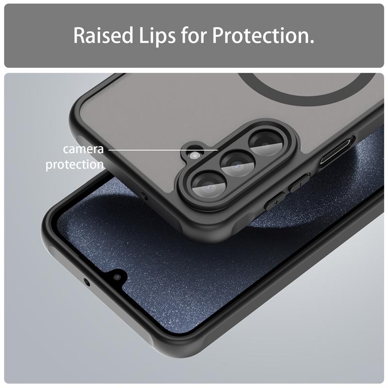Pre Samsung Galaxy A17 5G A07 4G Puzdro Polopriehľadné Matné PC+TPU Odolné voči odtlačkom prstov Priehľadný Kryt