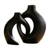 Vase Ornament, Resin Decorative Vase Sculpture, Table Decor for Living Room Bedroom Office Home Balcony Indoor
