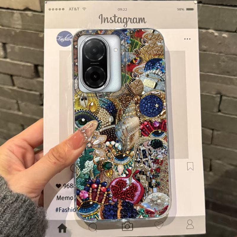 

Чехол для женщин Sun Marine Floral Eyes для Xiaomi Redmi Note 14 Pro 14C 13C 10 9A 9C 13 12 11 10S 9 8 Plus A5 A4 A3 A2 A1 Funda Cover poco M2 Pro белый