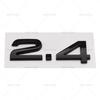 3D ABS 2.4 3.6 4.2 Letter Car Rear Trunk Tailgate Fender Door Badge Emblem Adhesive Sticker For A4 A5 A6 A7 A8 Q3 Q5 Q7