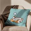 Süße Welsh Corgi Kissenhülle Büro Kissen Geeignet für Sofa Auto Schlafzimmer Dekorative Kissenhülle