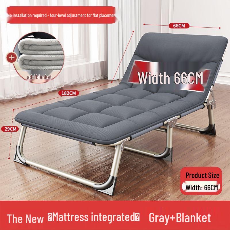 Reinforced Multifunctional Folding Recliner Bed for Home and Office