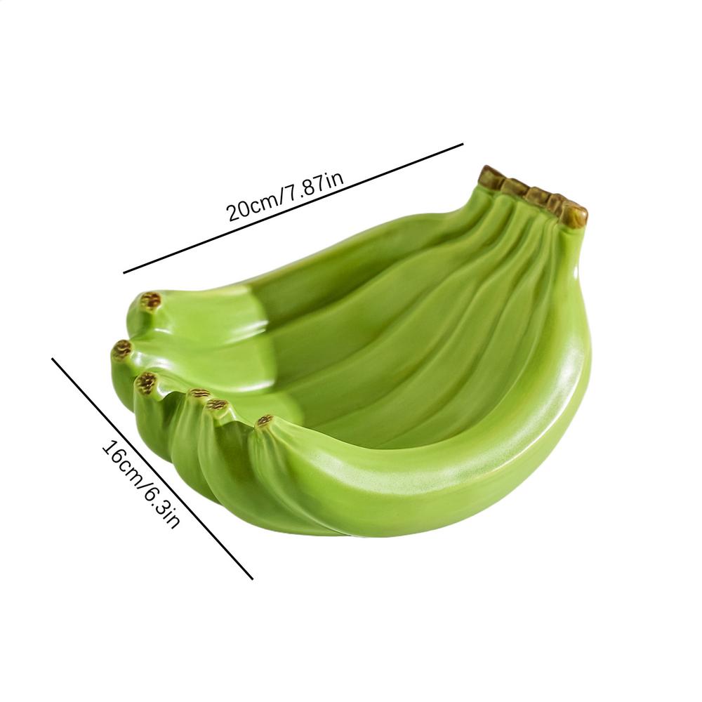 Creative Banana Shaped Storage Tray, Ceramic Fruit Tray, Household Snack Storage Tray, Living Room Desktop Storage Container