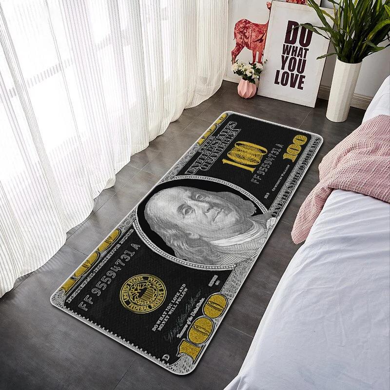 Dollar Doormat for Entrance Door Non-slip and Washable Kitchen Mat Absorbent Bathroom Rug Balcony Decorations Floor Mats Welcome