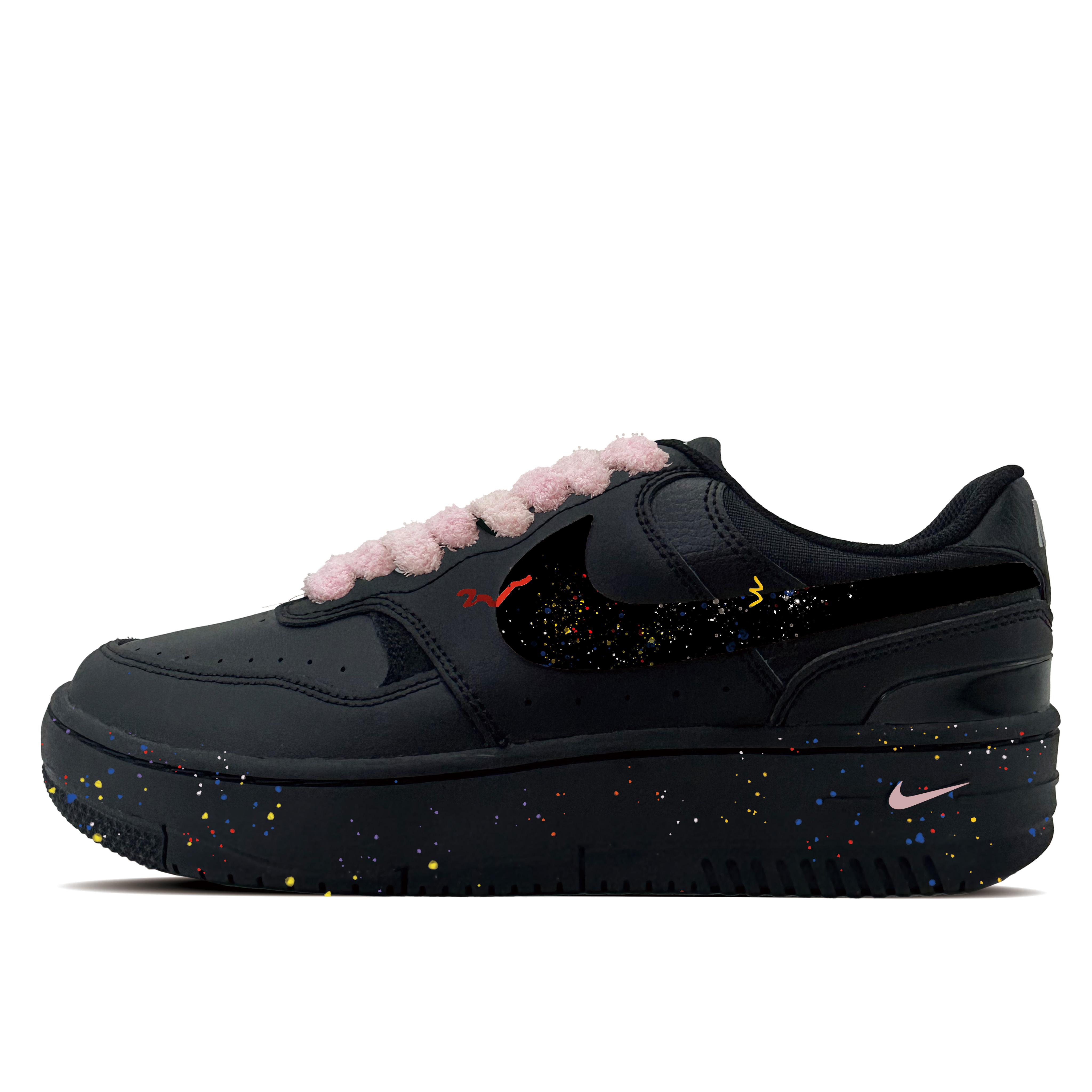 Nike Gamma Force Skateboard Shoes Women s Low top Red, Yellow, Blue HQ1674-001(team-1081) 36.5