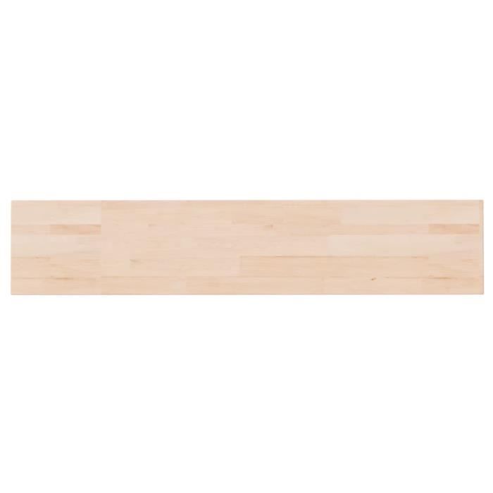 342923 vidaXL Panneau d'étagère 100x20x1,5 cm Bois de chêne massif non traité