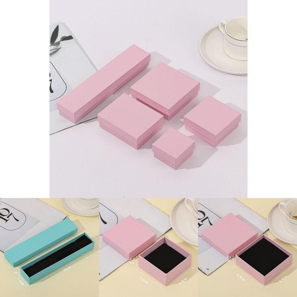 Stilvolle Schmuckschachtel aus Karton für Ring und Halskette Elegante Aufbewahrung Verpackung Organizer