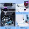 Andmai 100W Multi-Head Fast Charging Cable, Compatible with Apple, Three-in-One Design for Car Use.
