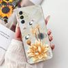 For Samsung Galaxy A24 4G Case SM-A245F Cover Fashion Flower Marble Soft Silicone Phone Covers For Samsung A14 A34 A54 5G Fundas