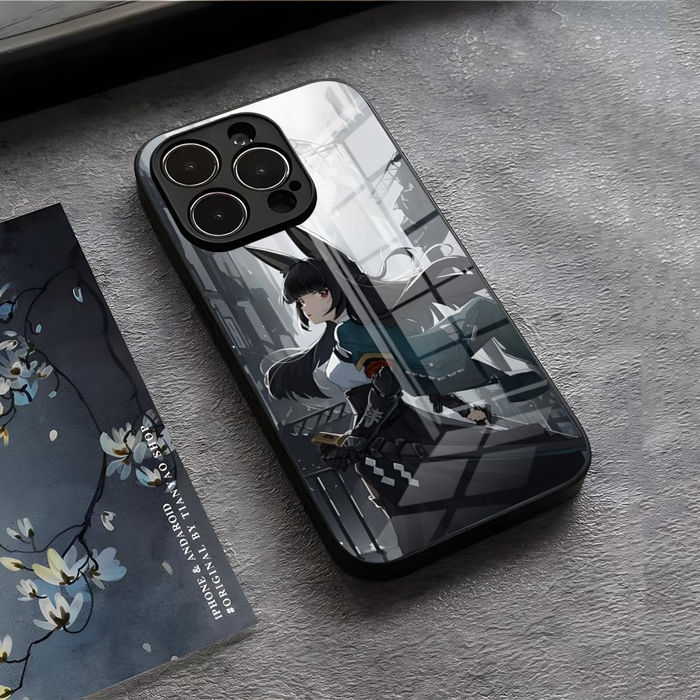 Zenless Zone Zero Miyabi Phone Case For IPhone 17 Air 16 E Pro Max 15 14 13 Mini 12 Pro 11 Max Plus Black Glass Cover