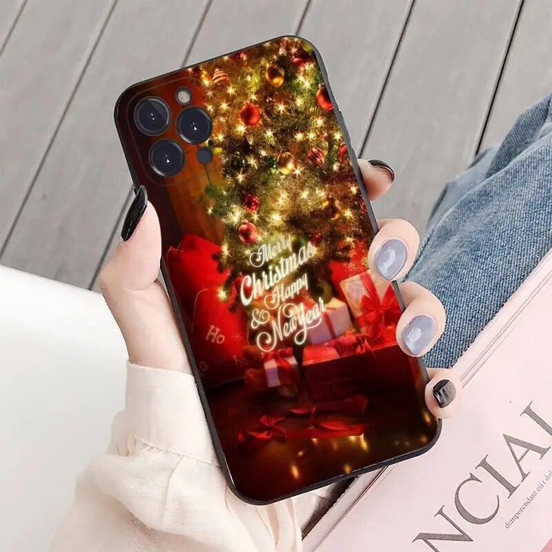 Merry Christmas New Year Phone Case For iPhone Samsung Galaxy Redmi Xiaomi Oppo OnePlus Note S A 7 8 9 10 11 12 13 14 20 21 22 23 53 54 Pro Max Ultra