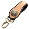 Degner K-18 Colorful Key Holder, Japanese Pattern, Leather, Motorcycle, Genuine Leather, Key Holder, For Motorcycles, Tan/Black, Black