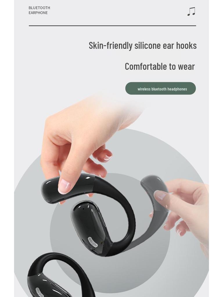 2025 New Cross-border Hot Selling Ear-hook Bluetooth Earphones Comfortable for Long Runs and Sports
