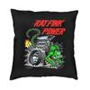 Rat Fink Animation Anime Cartoon Kissenbezug Doppelseitig 3D-Druck Bodenkissenbezug für Auto Modischer Kissenbezug Dekoration
