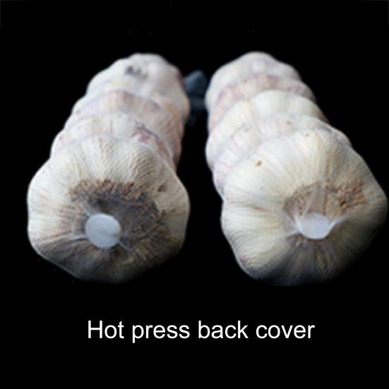 100 stk Nettingposer Praktiske Gjenbrukbare PE Pustende Hvitløk Ingefær Pakkenett Sekker Plastspenner for Marked