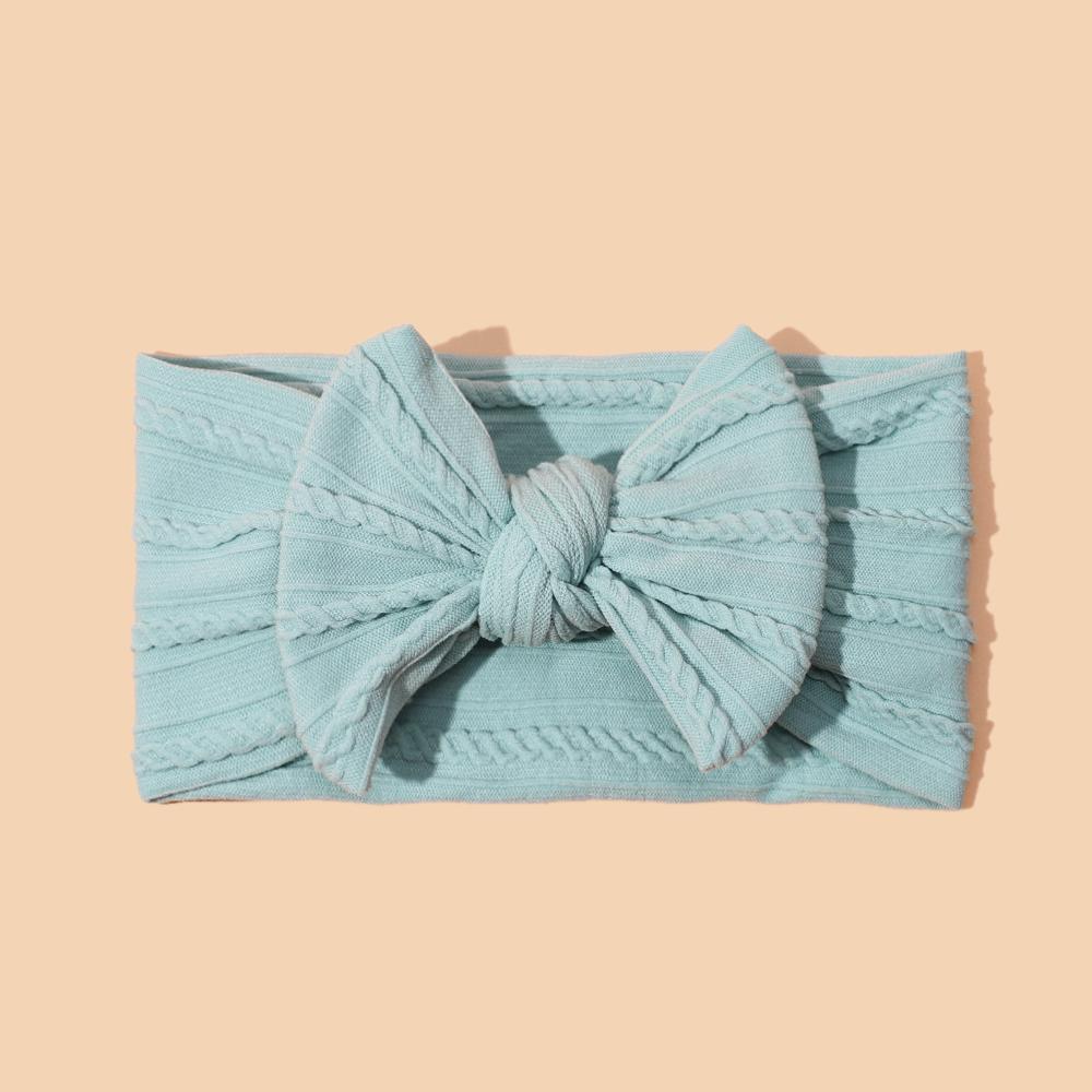 1 Pezzo Fascia per Testa Neonato per Bambine Lavorata a Maglia Elastica Turbante per Bambini Fiocchi per Bambini Morbido Nylon Cappelli per Bambini Accessori per Capelli 32 Colori