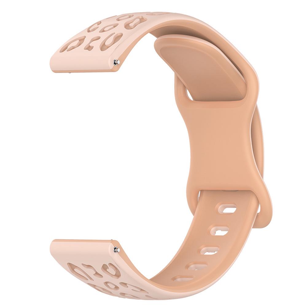 Leopard Print Two-Tone Silicone Watch Strap for Huawei, Huami, Samsung, Garmin - Available In 22/20/18/16mm