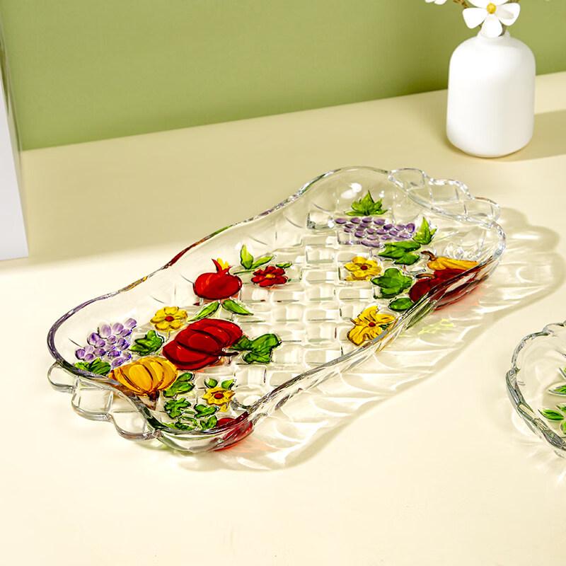 Flavinmci Europäisches Kristallglas Kürbis Serviertablett