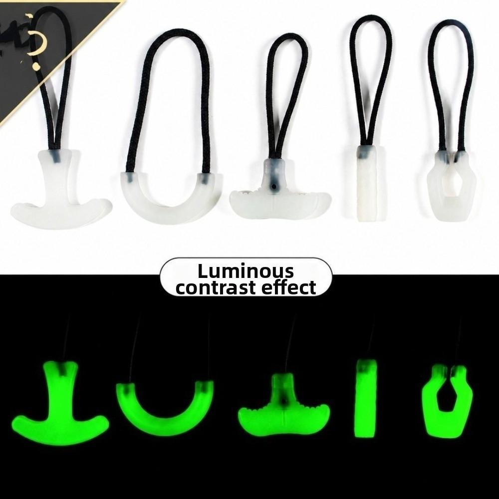 10pcs Glow in The Dark Zipper Head Replacement 10Pcs Zipper Slider Pull For Bag