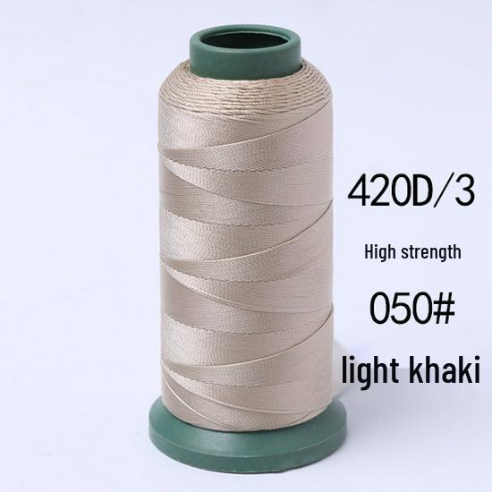 High-Strength Colored 420D Leather & Nylon Thread - Mercerized, Thick, Smooth, 3-Ply Canvas Sewing Thread - Free Shipping