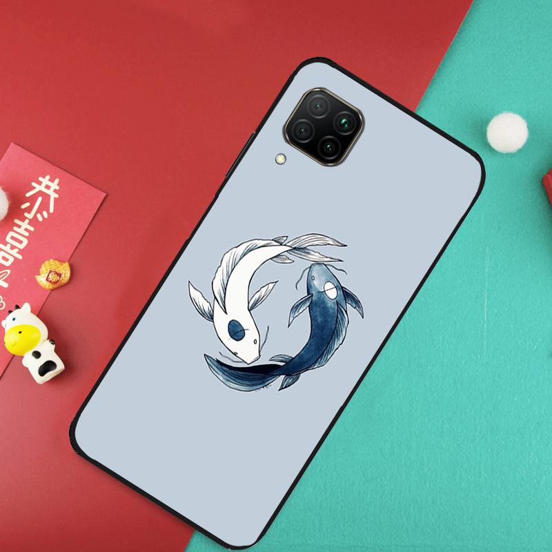 Ying Yang Koi Fisch Für Huawei Nova Y73 Y70 Y72 Y60 Y90 Y61 Y91 8i 7i 11i 12i 12s 9 10 SE P20 P30 P40 Lite Hülle