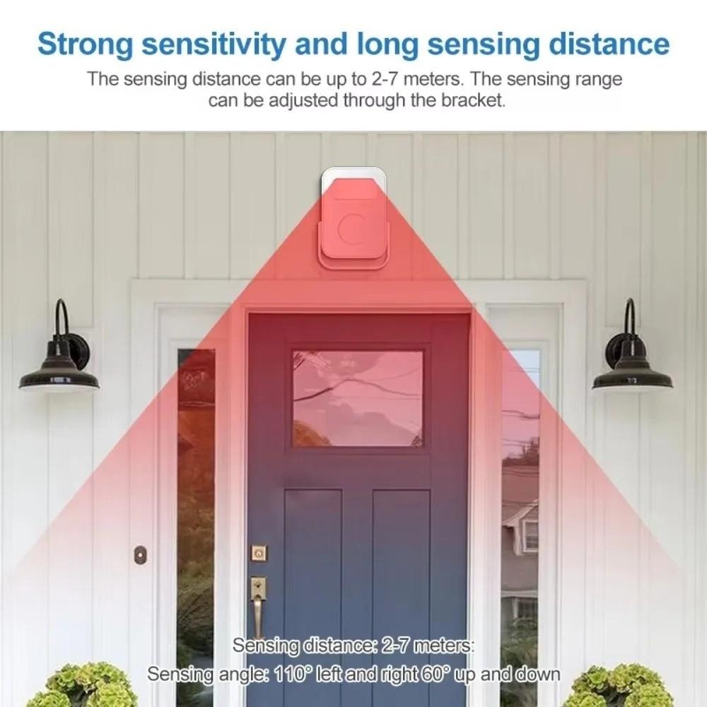Recording Function Intelligent Welcome Doorbell PIR Motion Detector Door Bell Chime Shop Use