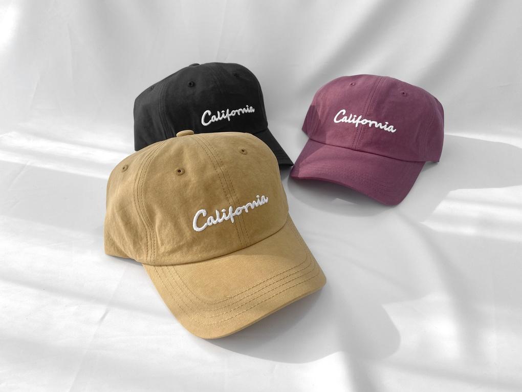 Women's Unisex California Lettering Ball Cap Basic