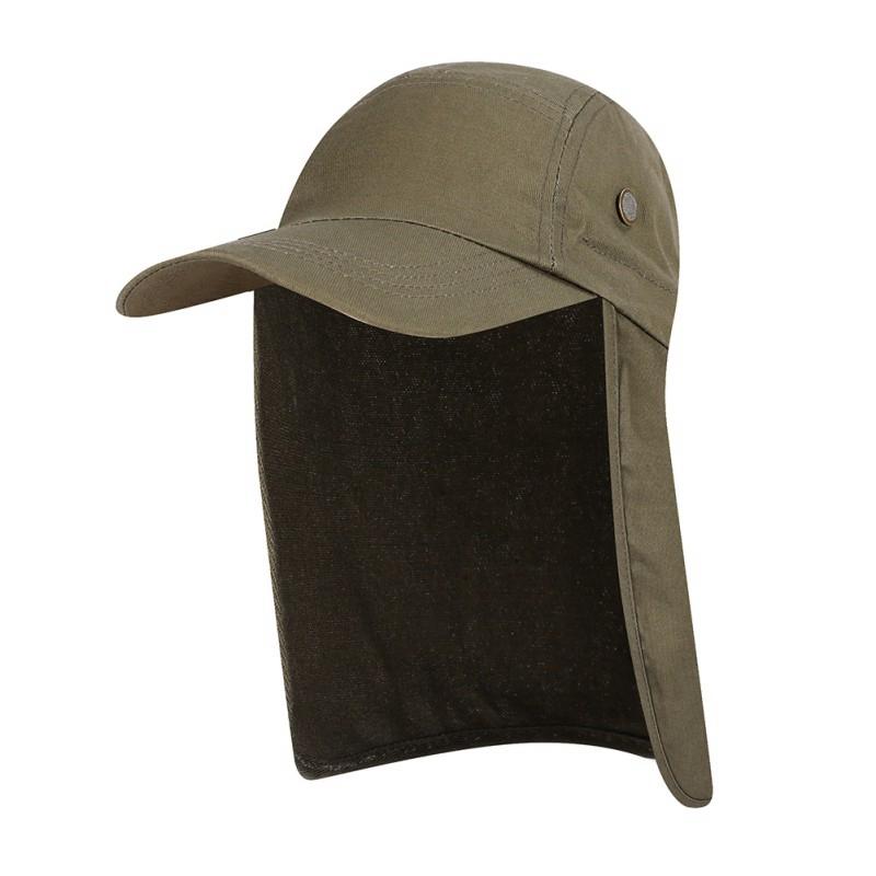 

Outdoor Summer Sunscreen Fisherman Hats Women Men Breathable Fishing Caps Wide Brim Sun Hat with Neck Flap For Travel Hiking