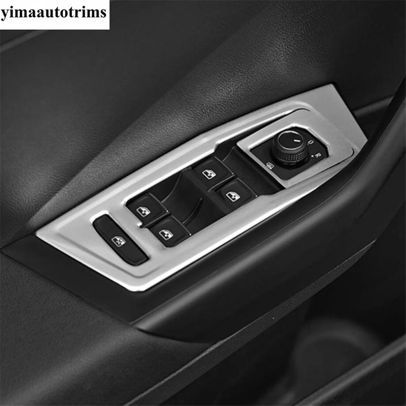 For Volkswagen T-Roc T Roc 2018 - 2025 Car Inner Door Armrest Window Lift Button Panel Decoration Sequ Cover Trim Accessories