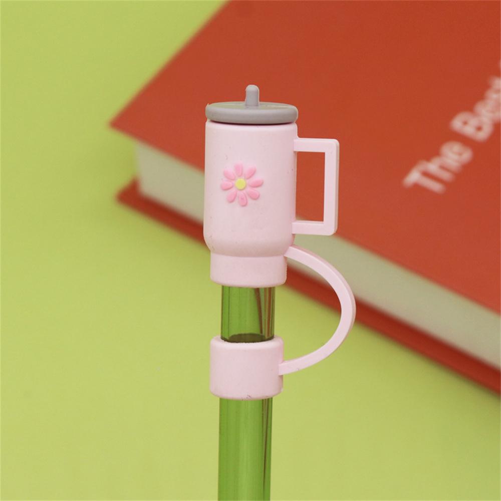 Straw Fashion Dust Straight Pipe Multiple Colors Available Household Cute Soft Rubber Simple 7-8mm Straw Suitable For Use
