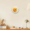 Clock Fried Egg Digital Pointer Silent Restaurant Acrylic Living Decor Room