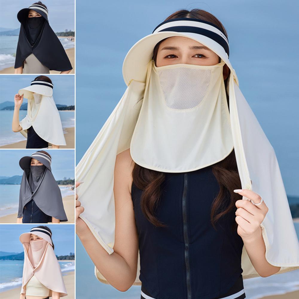 Large Shawl Fisherman Hat Neck Protection Sun Protection Cap New Beach Cap Women