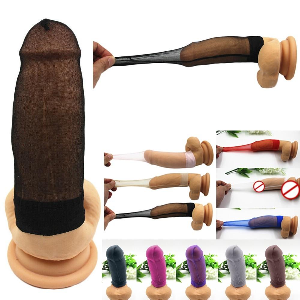 Sissy Men Homofile Lang Penis Sleeve Cover Up Thong Undertøy Undertøy Brief