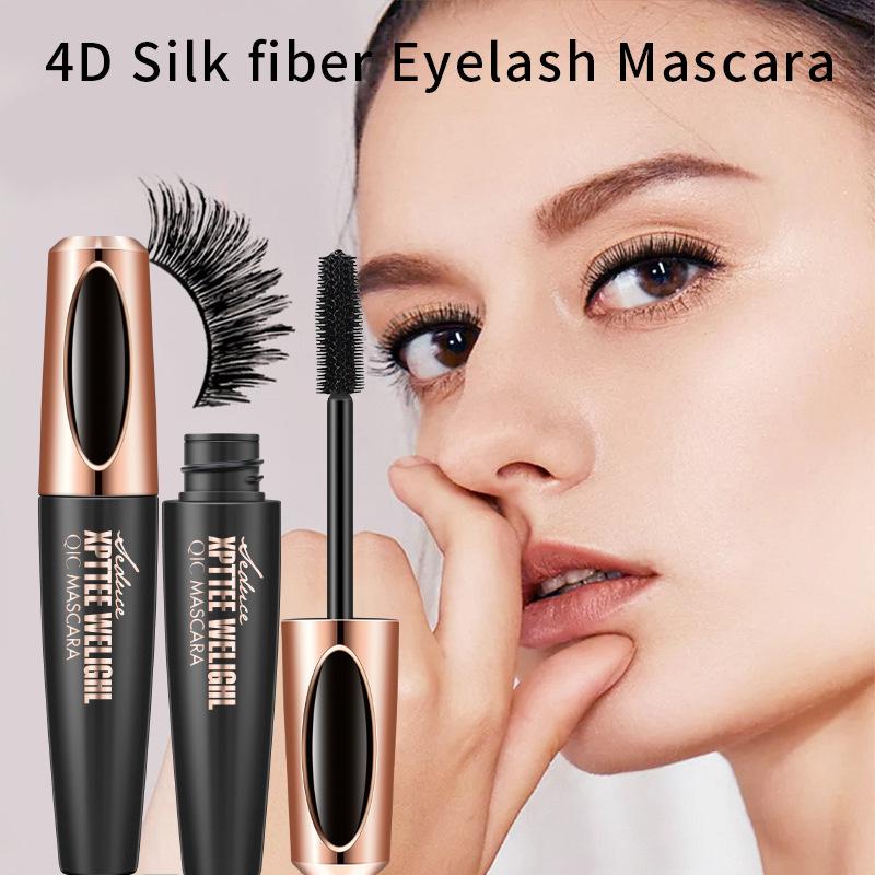 Membrane Force Plump 4D Mascara Silicone Brush Head Encryption Lengthened Curl Waterproof Non-Smudging Source