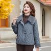 Winter New Fashion Loose Cotton-padded Clothes Light Horn Buckle Lapel Jacket Temperament Loose Short Cotton-padded Clothes