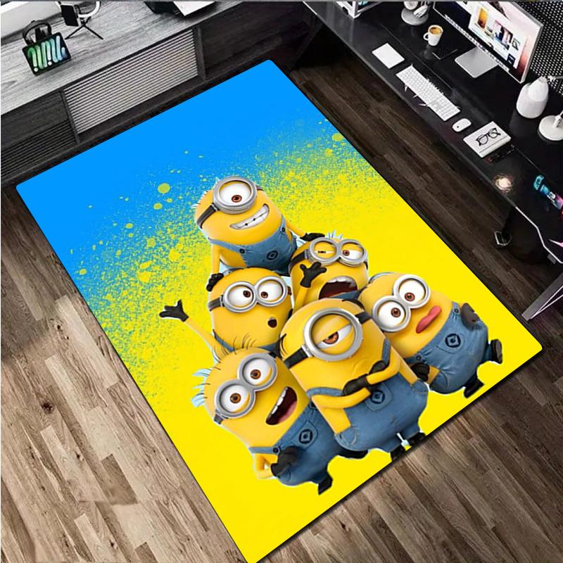 Despicable Minions Rug Carpet Office Decorative Carpet For Living Room Bedroom Door Mat Floor Rug Computer Chair Area Rug