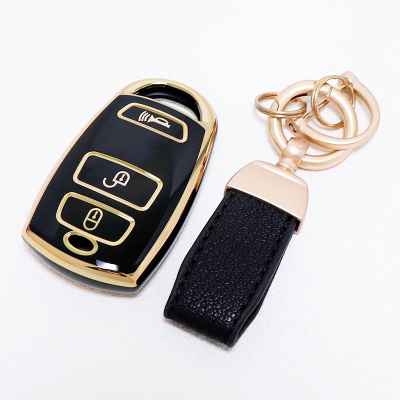 Auto Protector Keychain For Kia Grand Carnival Sedona Tpu Car Remote Keyless Shell Fob Holder Car Key Case Cover Accessories